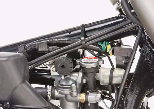 4. Disconnect the fuel reserve sensor connectors. 7. Remove the bolt and bank angle sensor/ stay.