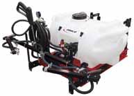 3-point hitch sprayer UTILITY & SKID SPRAYERS 40 gallon poly tank* 12 volt high-flo pump; 2.