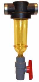 suction or discharge side of pump Use alone or as a pre-filter for a cartridge filter When used as a prefilter, it greatly increases the life of the cartridge filter by preventing the cartridge