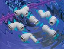 POLYPROPYLENE PUSH-IN FITTINGS The PP Range of Polypropylene Fittings The PP Range of inch-size push-in fittings is offered for tube sizes 1/4" O.D.