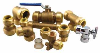 EASY-GRIP PUSH FIT FITTINGS Connects copper, cpvc, and pex pipe in any combination Fast installation, no soldering, crimping or solvent welding necessary Can be rotated after assembly for easy