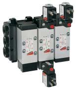 SOLENOID & PNEUMATICALLY OPERATED VALVES 9 SERIES SUB BASED MOUNTED VALVES - 5/2 & 5/3 (ISO 5599/1 STANDARDS) The Series 9 electropneumatically or pneumatically operated valves have been manufactured