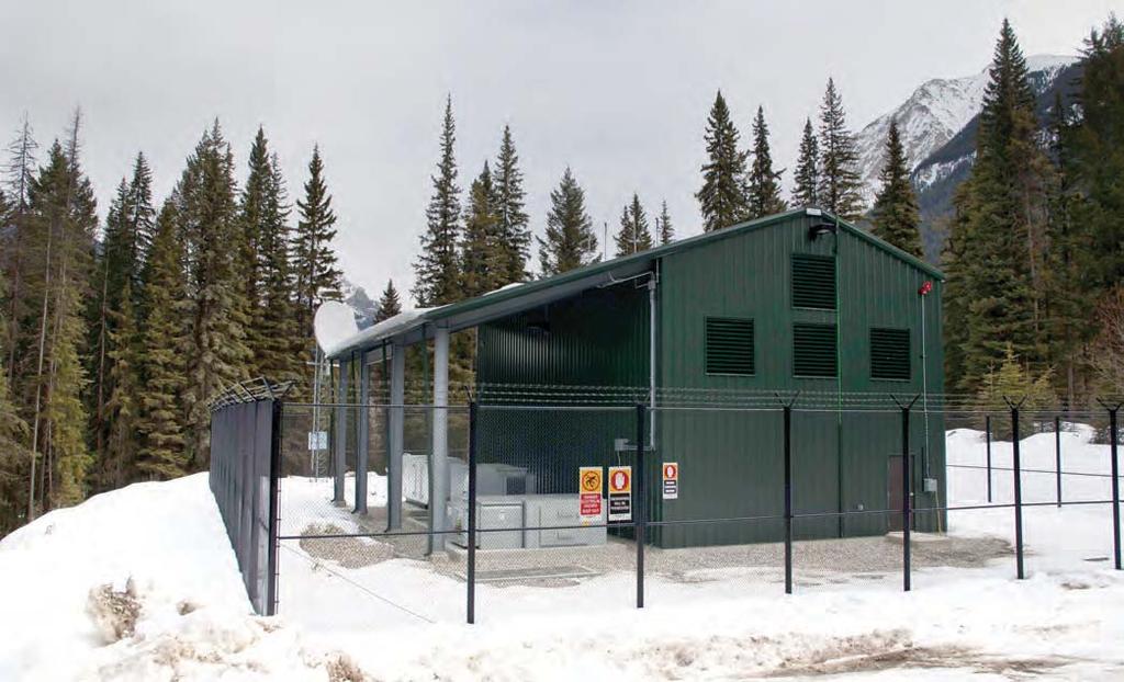 In the mountainous town of Field, Canada, the completed NaS battery energy storage installation went into service in May 2013.