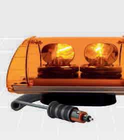 MINI LIGHTBAR MINI LIGHTBAR > COMPACT SIZE < > ECE R65 APPROVED < > MAGNETIC < PC DOME ON AL PROFILE R P M 170 +/-30 12V -30 +50 C IP55 R P M 200 +/-30 24V A 1,8 H 21W BaY9s MINI LIGHTBAR Compact