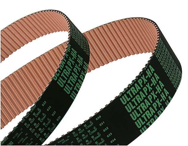 Rubber Timing Belts The Oil Proof Type Ultra PX Belt can be used in environments in contact with oil.