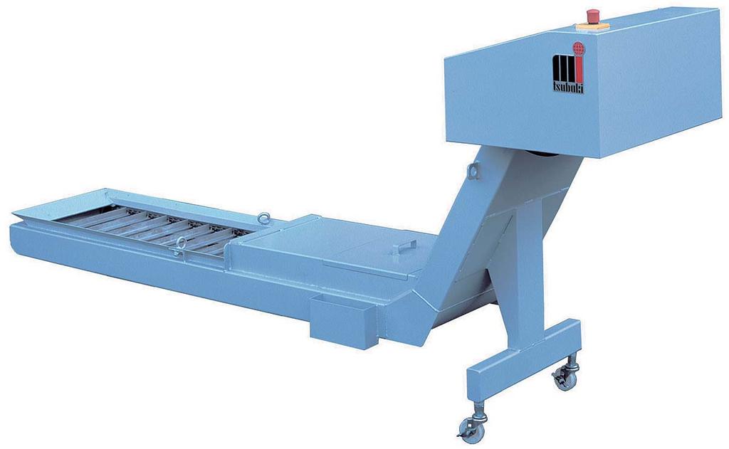 ConSep 2000: Chip Conveyor System for Chips with Coolant Cleaning Able to convey long and short chips, etc., regardless of shapes and materials.
