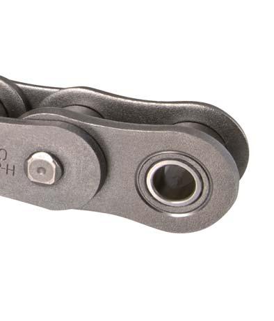 Balance Weight End fitting End fitting Tsubaki Solution Super-H Roller Chain 1 Maximum allowable load has been improved 20% over previous Super-H Chain with the December 2016