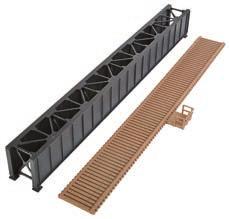 existing scenery with Center Piers (933-4550) and Abutments (933-4551) available separately Use with Walthers Code 83 Bridge Track (948-886 or 948-899, both sold separately) plus flexible, sectional