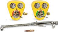 Heavy-duty Series 40 or medium-duty Series 30 regulators with three-year warranty Heavy-duty torches with lifetime warranty Torch-mount flashback arrestors for added safety (acetylene outfits only)