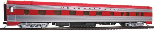 SCALE PASSENGER CARS Equipped with Factory-Installed Grab Irons 85' Pullman-Standard 10-5 Sleeper WalthersProto 920-15201 ATSF (2-Tone Gray) 920-15203 RI (silver) 920-15204 PRR Reg. Price: $64.