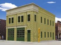 3cm 933-3764 Ashmore Hotel Price: $54.98 Two-Bay Fire Station - Kit Walthers Cornerstone.
