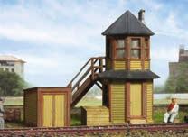00 Modern Roundhouse N 3 Add-On Stalls - Kit Walthers Cornerstone. Fits #933-3260, sold separately.