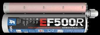 EF500R CHEMICAL ANCHOR CHEMICAL INJECTION SYSTEM [Seismic C2] APPROVAL DOC TDS MSDS Technical Data Sheet SEP 2019 For Install