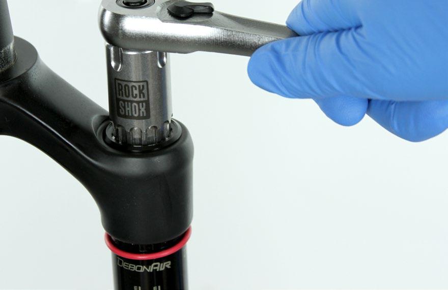 Air Spring Service WARNING- EYE HAZARD Verify all pressure is removed from the fork before proceeding.