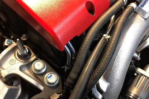 Remove the OEM hose from the coolant pipe.