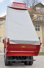 only in combination with chute extension Folding under-ride guard with