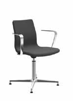 CHAIR 4 star base with glides, fixed height, 3D tilt Fabric group Article no.