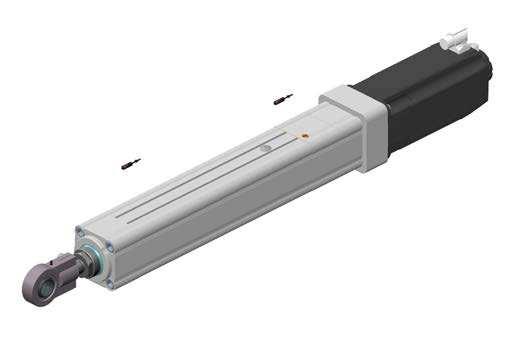 4 Sensor mounting Sensor can be inserted in two slots s on the CASM-100 electro cylinder (see image below).