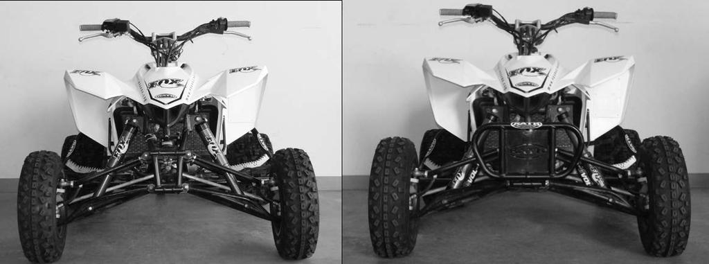 FLOAT 3 and Air Sleeve mounted to bottom with EVOL chamber to the inboard side of ATV.