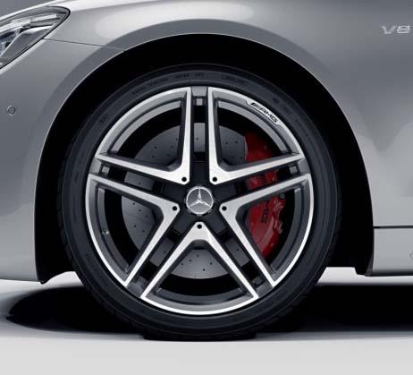 Optional Front: 255/40 Rear: 285/35 Performance tires w/tirefit 20" AMG 7-Twin-Spoke Forged (RTR) Optional Front: 225/40 Rear: 285/35