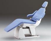standard hygienic, seamless upholstery in several colours two-pivot head rest FD-5000 Comfort patient chair as the FD-3600