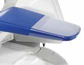 Control pedals Textile colour finishes that combine with the dental unit There are