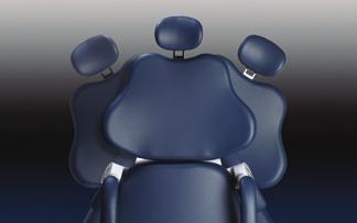 Headrest The double-articulating headrest allows you to easily position the patient s head for excellent access