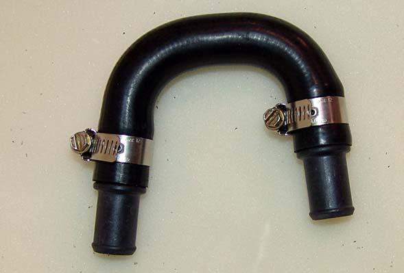 Hose B: From Webasto heater outlet to vehicle heater core inlet via hose C - Connect the 90 end to the heater outlet.