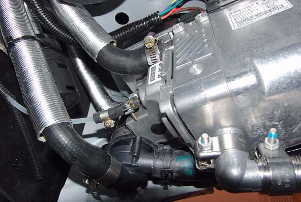 6 Prepare 80 coolant hose C for installation by installing coolant adapters as shown in Figure 7. (C) 80 coolant hose () Hose clamp - ea. () Coolant adapter - ea. C Fig.