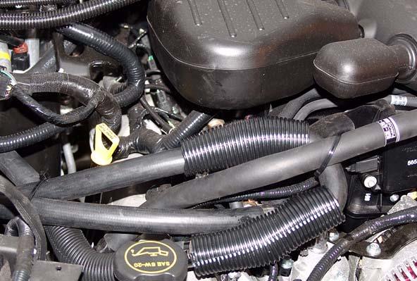 Route Webasto heater outlet hose B to the engine outlet tube and cut to the appropriate length. See Figure 30.
