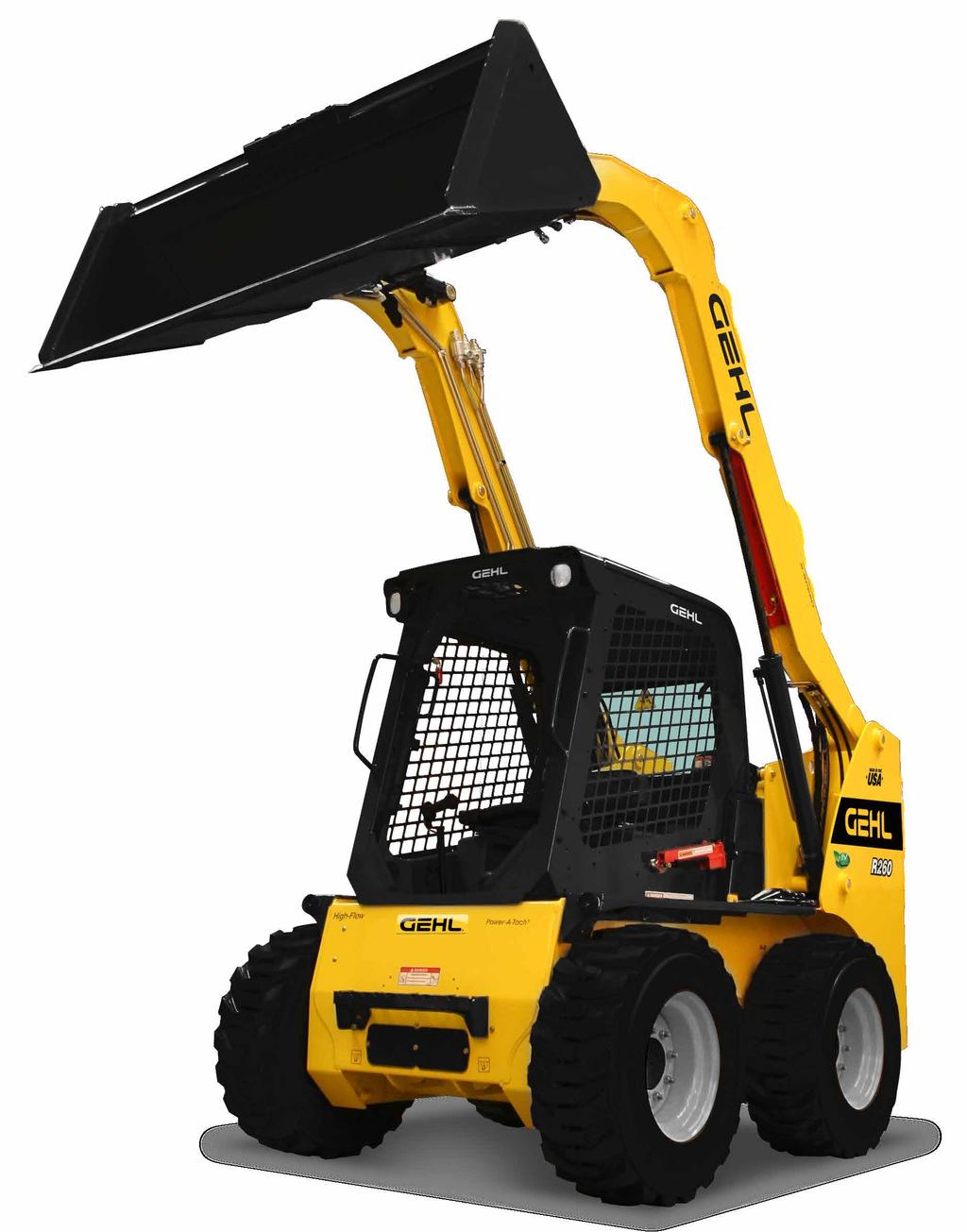 POWER and PERFORMANCE FULL POWER ON DEMAND The largest most powerful radial skid loaders offered by Gehl.