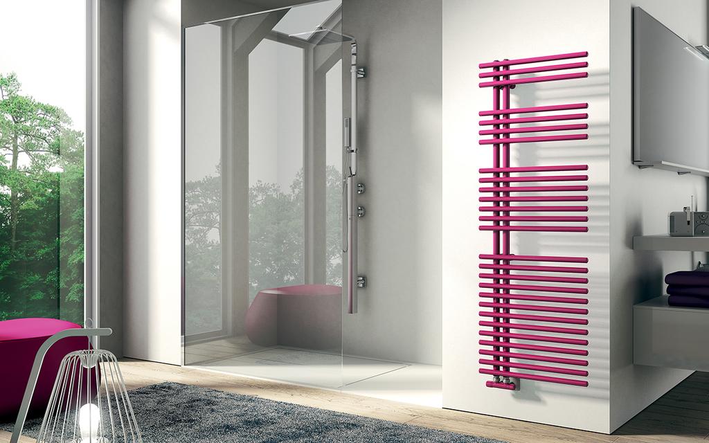 Funky Original features full of personality and creativity, give shape to this towel warmer of essential lines.