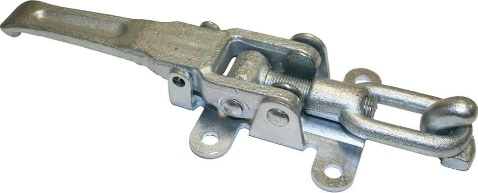 Chiusura zincata per pedana idraulica Zinc plated lock for