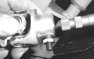 If your steering shaft is sloppy, see page 18 concerning other steps to take.