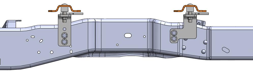 1999-2007 FORD F250 & F350 TRUCK BED Driver Side View Passenger Side View ROW 1 Brackets FACE OUT ROW 2 ROW 3 ROW 4 CAB 1 2 3 4 1. Driver Side Front 2. Passenger Side Front 3. Driver Side Rear 4.