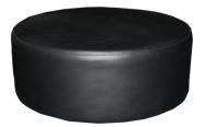 Seating 7 Round Leather Ottomans