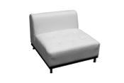 Seating 1 White Leather Sofas with