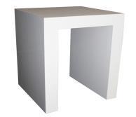 White and Grey Laminate Bar Tables