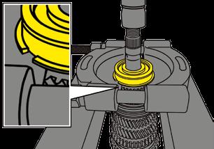 synchronizer ring for the third gear (5) off the output shaft.
