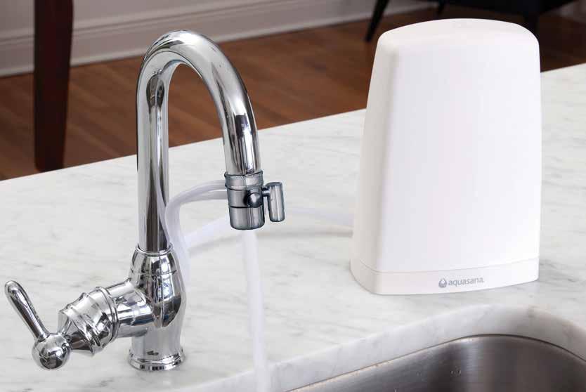 Installation Instructions AQ-4000 Countertop Water Filter White, Black, and Brushed Steel finishes Welcome to the Aquasana experience.