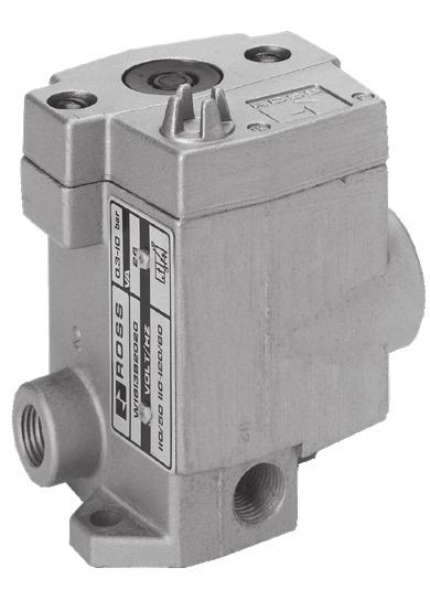 Model Numbers of Reset Valves Description Valve Model Numbers Pushbutton: Green D12231005 Direct Solenoid Control W1613B1020** for line mounting Direct Solenoid Control W14131409**