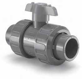 Type 26 Ball Valves This is a full port, full blocking True Union valve pressure rated at 16 bar (2 psi). Double stem o-rings are provided for safety.