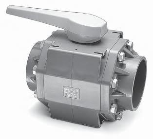 High Capacity 6" Ball Valves Chemline HC Series is a true large port 6" ball valve manufactured in PVC, polypropylene and PVDF. Most other 6" valves often are 4" with ends increased to 6".