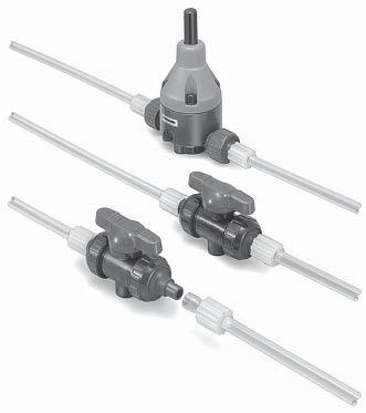ChemFlareTM End Connectors All Chemline valves with True Union ends are available with ChemFlare TM end connections.