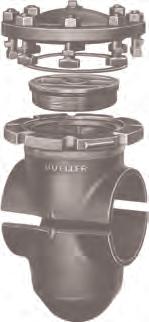 To install a Mueller NO-BLO mechanical joint line stopper fitting, follow instructions 8 through 16. FIGURE 3. 8. Thoroughly clean pipe where fitting is to be attached. 9. Remove completion cap.