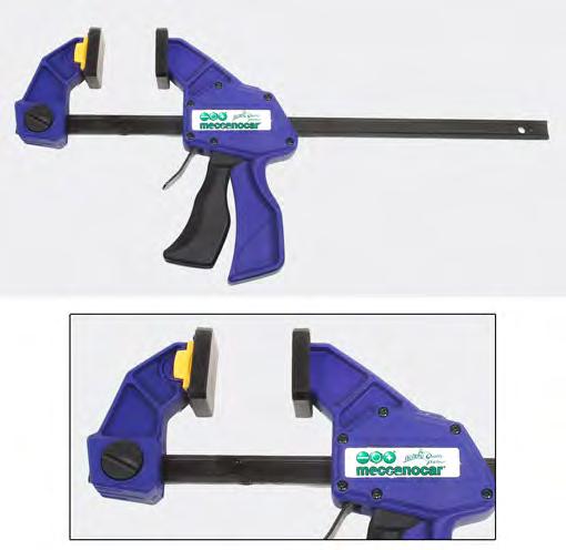 Rapid clamps Rapid clamp. Handle with rubber, non-slip and ergonomic.