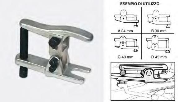 4770000060 6 Extractor heads steering 4 position This type of extractor is adjustable by means of a locking pin.
