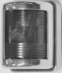 Gunmetal Chrome Type Dimensions O.A. Height x Diameter 9733/GM 9733/CP Masthead 5 1 4" x 3" 133 x 75mm 9734/GM 9734/CP Stern Switches Flush switch rated at 2 amps.