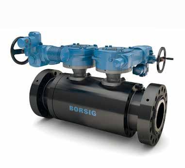 Borsig service GmbH SHUT-OFF BALL VALVE - SOBV Bubble Tight Isolation & Emergency Shut-Off Ball Valves Piggable full bore or reduced bore Erosion and corrosion resistance Extreme durability and
