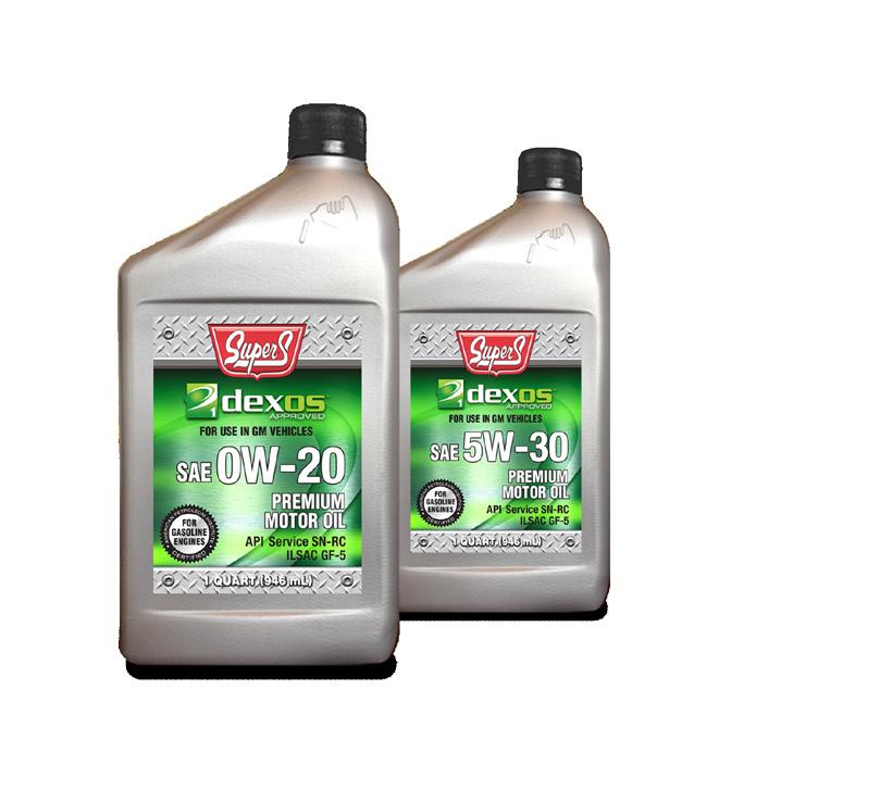 Super S dexos1 motor oil is approved and licensed by General Motors for warranty service for